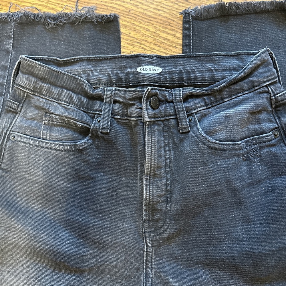 Old Navy Black High Waisted Ankle Jeans
